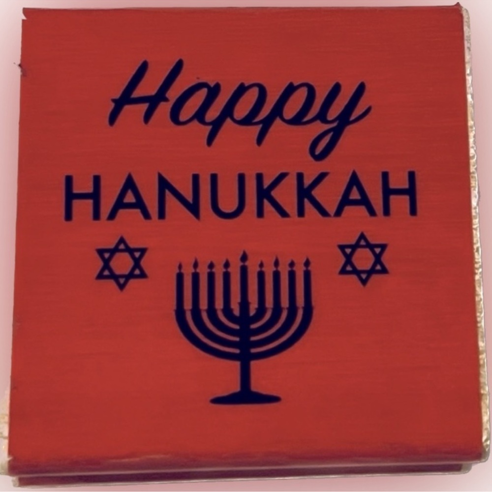 🍄NEW Hanukkah Rubber Stamp Craft Smart Wood Stamp Holiday Celebrate School